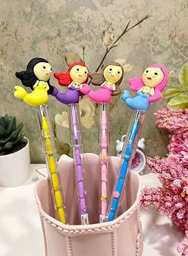 Asera أقلام رصاص أسيرا ميرميد بوليت، أقلام رصاص برأس قابل للدفع، أقلام رصاص لا تحتاج إلى بري، هدايا للبنات، هدايا كانجاك نافراتري، هدايا عيد ميلاد (مجموعة من 48 قطعة) - Image 5